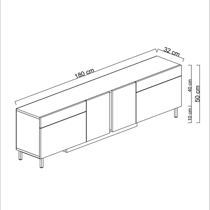 Hanah Home Soporte para TV Paris - Travertino Hanah Home Soporte para TV Paris - Travertino